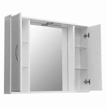 Зеркало со шкафчиком Stella Polar Концепт 90/С белый