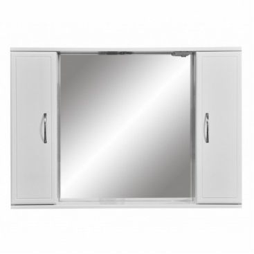 Зеркало со шкафчиком Stella Polar Концепт 100/С белый