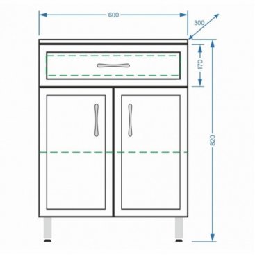 Комод Stella Polar Концепт 60 см белый