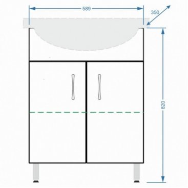 Мебель для ванной Stella Polar Концепт Эко 60 см белая