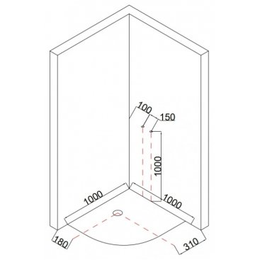 Душевая кабина Taliente TA-100CW 100x100