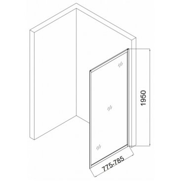 Боковая стенка Taliente TA-08-1CP 80 см