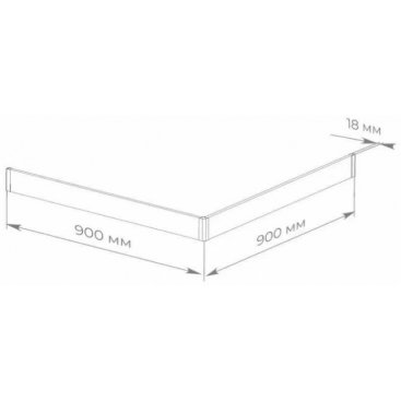 Экран для каркаса Taliente FPSE-ST-90W Март 90x90