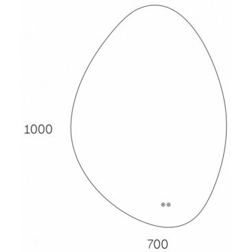 Зеркало Taliente Zled 70x100 TA-Zled-A70100a