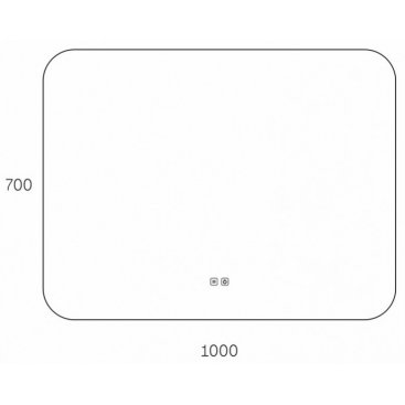 Зеркало Taliente Zled 100x70 TA-Zled-B10070a