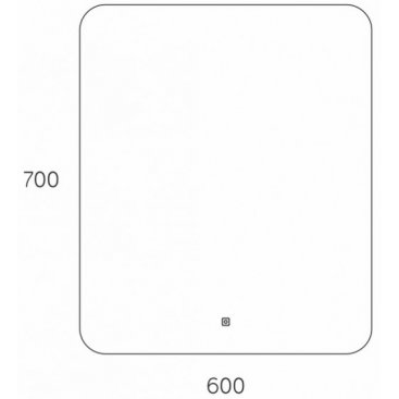 Зеркало Taliente Zled 60x70 TA-Zled-B6070