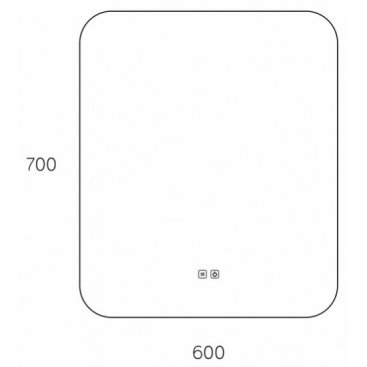 Зеркало Taliente Zled 60x70 TA-Zled-B6070a