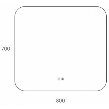 Зеркало Taliente Zled 80x70 TA-Zled-B8070a