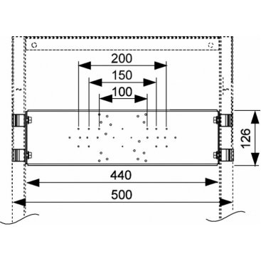 Монтажная пластина для фитингов для установки в модуль Tece Profil 9020041