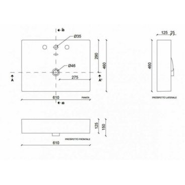 Раковина Tecla Touch TC04011