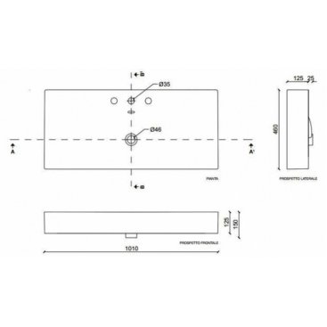 Раковина Tecla Touch TC06011