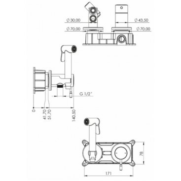 Гигиенический набор Teska Atlas Tera T5736