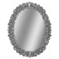 Зеркало овальное Tessoro Isabella TS-0044-S без фацета серебро