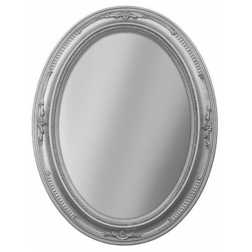 Зеркало овальное Tessoro Isabella TS-004701-670-S без фацета серебро