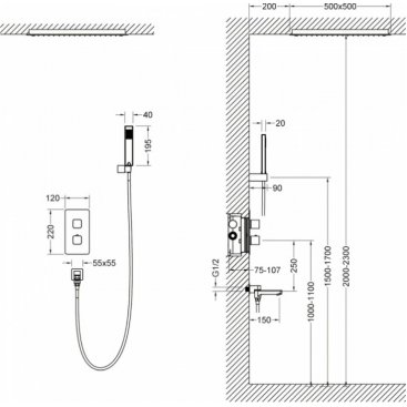 Душевая система Timo Petruma SX-5019/17SM