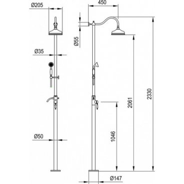 Душевая стойка Timo Arisa SX-5000