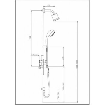 Душевая система Timo Helmi SX-4059/00 SM 2100