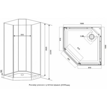 Душевая кабина Timo Ilma 701 Black