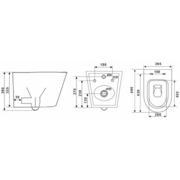 Унитаз Timo Inari TK-503MB