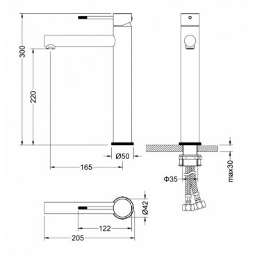 Смеситель для раковины Timo Saona 2311/00F