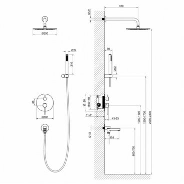 Душевая система Timo Saona SX-2379/00SM