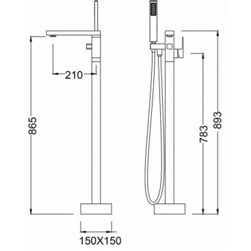 Смеситель для ванны Timo Selene 2200/03Y-CR