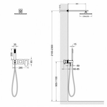 Душевая система Timo Selene SX-2169/03SM