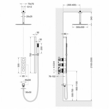 Душевая система Timo Selene SX-2229/00SM