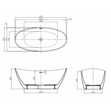 Ванна Vagnerplast Lorna 167x79