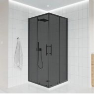 Душевой уголок Veconi Evo 300 GR 90x90 тонированный