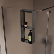 Полка для душевого ограждения Veconi Grange графит брашинг