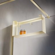 Полка для душевого ограждения Veconi Loft золото брашинг