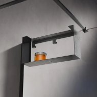 Полка для душевого ограждения Veconi Loft графит брашинг