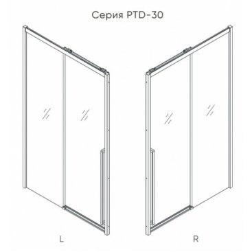 Душевая дверь Veconi Premium Trento PTD-30GR 140