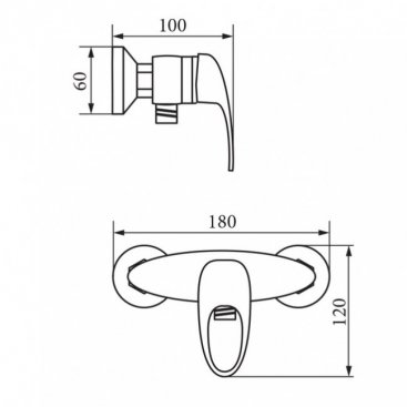 Смеситель для душа Veragio Pont VR.PNT-2130.CR