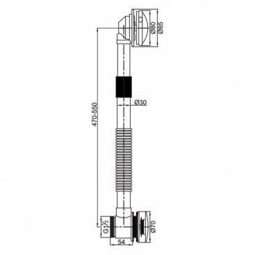 Слив-перелив Veragio Sbortis VR.SBR-8331.CR