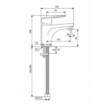 Смеситель для раковины Vidima Balance BA264AA