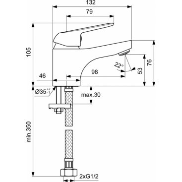 Смеситель для раковины Vidima Fine BA083AA