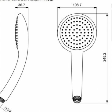 Ручной душ Vidima Fresh M BA209AA