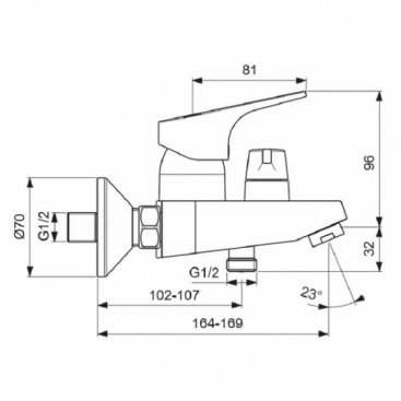 Набор смесителей с душевой штангой Next BD128AA 3 в 1