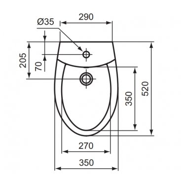 Биде подвесное Vidima Sirius W820461