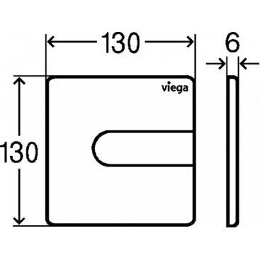 Клавиша смыва Viega Prevista 8613.2 774530