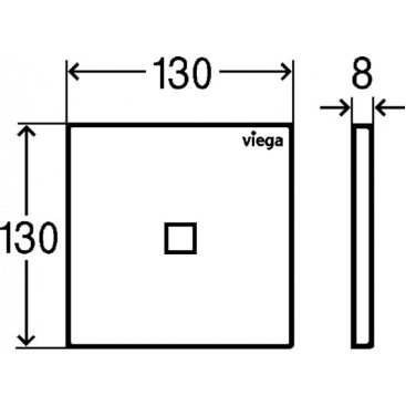 Клавиша смыва Viega Prevista 8620.2 774677