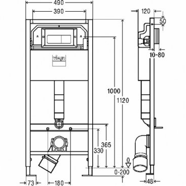 Комплект Viega Prevista Dry Jaquar 792824-Kubix