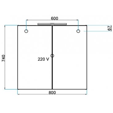 Зеркало-шкаф Villeroy&Boch 2Day2 80