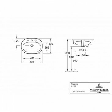 Раковина Villeroy&Boch O'Novo 41615601