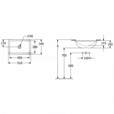 Раковина Villeroy&Boch Loop&Friends 4A560001