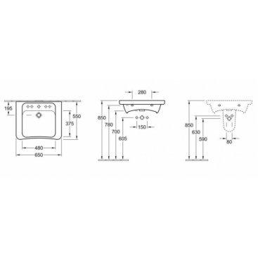 Раковина Villeroy&Boch ViCare 51786701