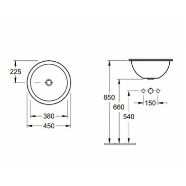 Раковина Villeroy&Boch Loop&Friends 6140 45 01