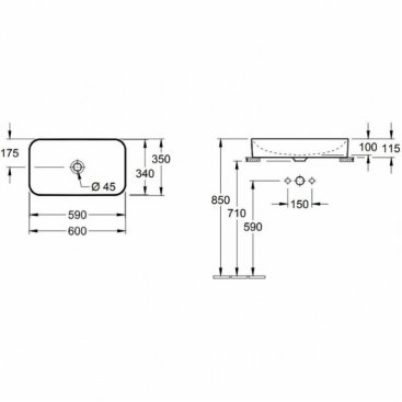 Раковина Villeroy&Boch Finion 414361R1